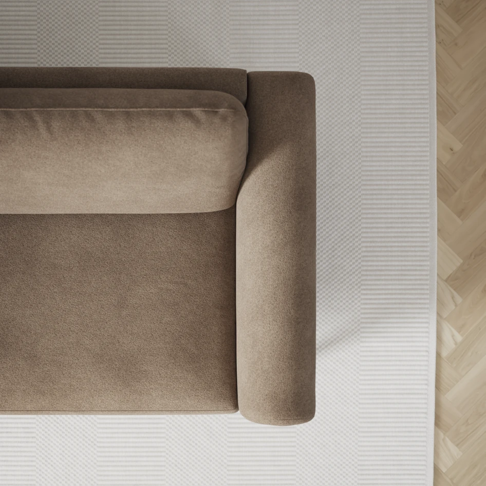 Bridge - Hörnsoffa, 2+3-sits - Brun