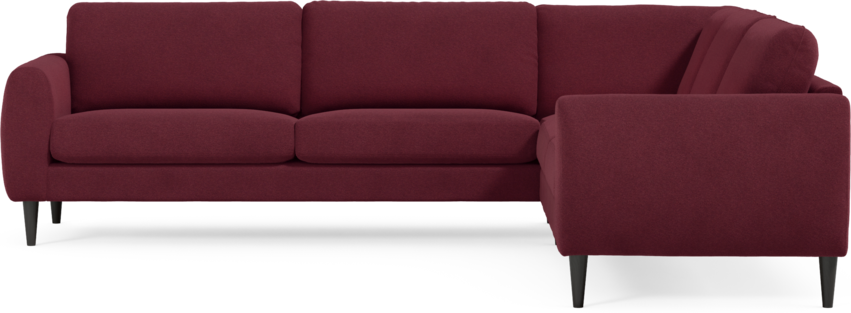 Bridge - Hörnsoffa, 3+2-sits - Röd