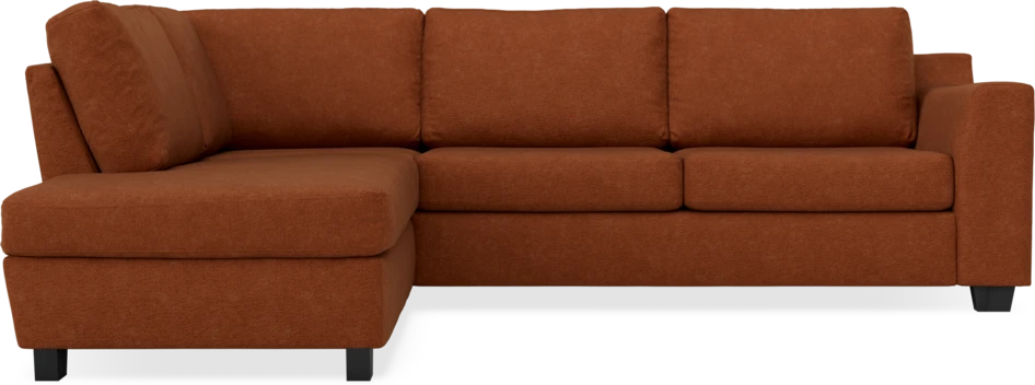 Friday - 2,5-sits soffa med divan vänster - Orange