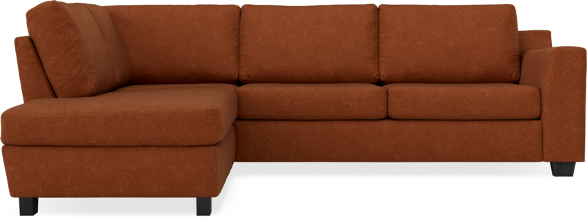 Friday - 2,5-sits soffa med divan vänster - Orange