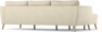 County - 3-sits soffa med flyttbar schäslong - Beige