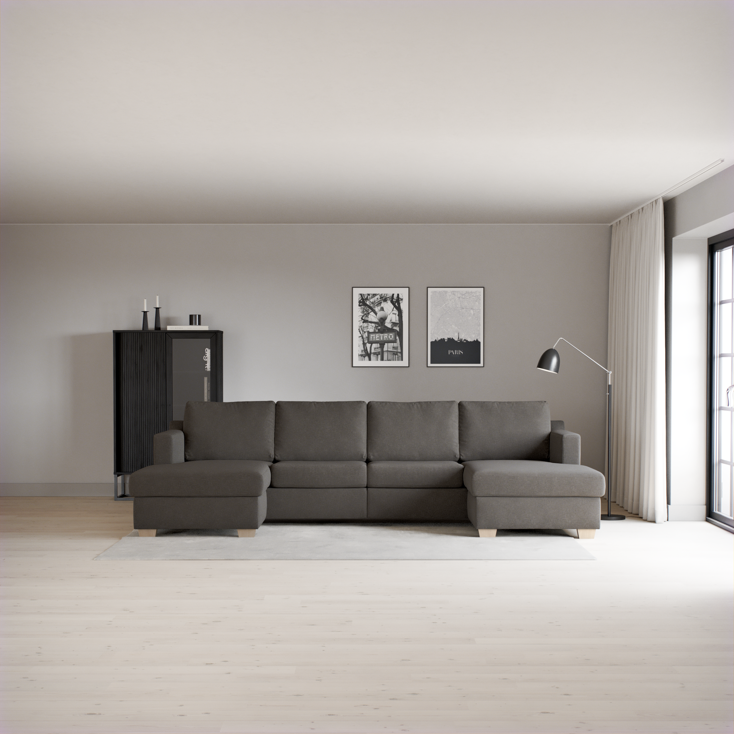 Friday - 2-sits soffa med två schäslonger - inspiration