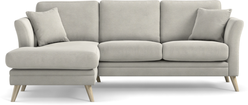 Eden - 2-sits soffa med schäslong - Grå