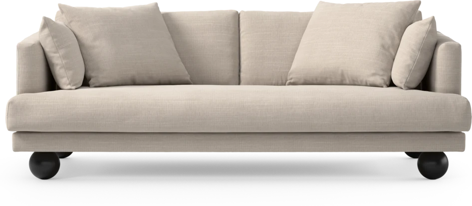 Harper - 3-sits soffa, hel dyna - Beige
