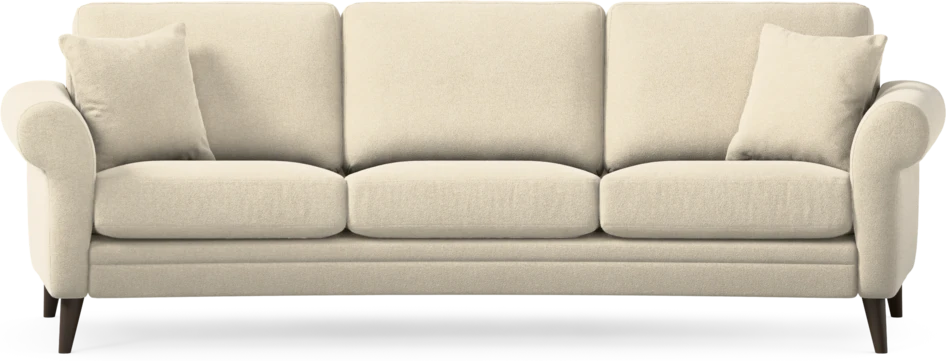 Eden - 3-sits soffa svängd - Beige