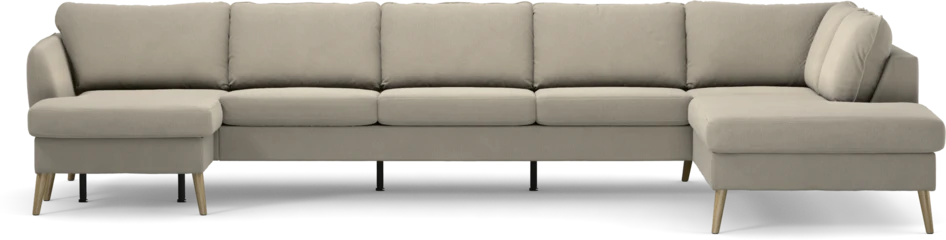 County - 4-sits soffa med schäslong vänster och divan höger - Grå