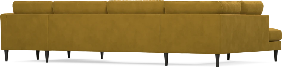 Bridge - 3-sits soffa med divan vänster och schäslong höger - Gul