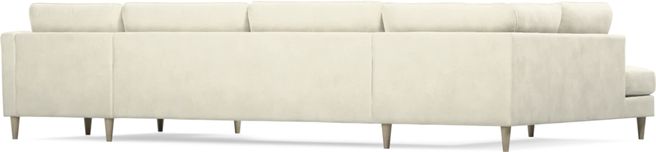 Bridge - 3-sits soffa med divan vänster och schäslong höger - Vit