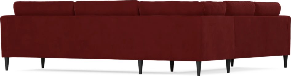 Bridge - Hörnsoffa, 2+3-sits - Röd
