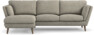 Madison Lux - 2-sits soffa med schäslong vänster - Vit