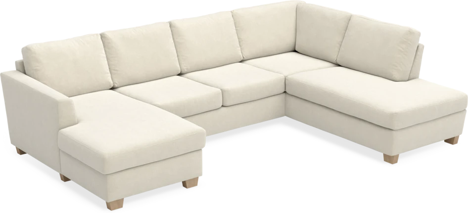 Friday - 3-sits soffa med schäslong vänster och divan höger - Beige