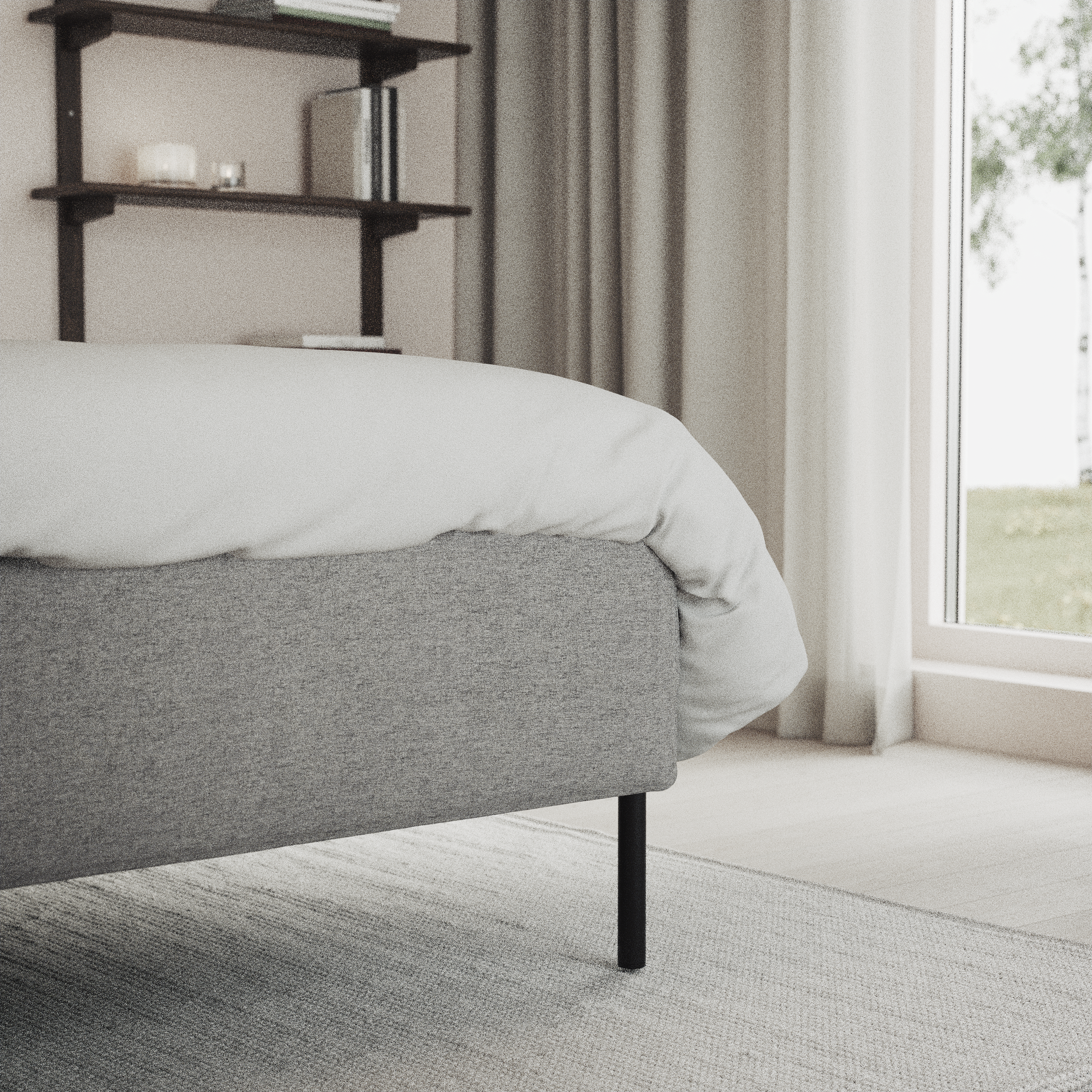 Delux Exclusive - Kontinentalsäng, enkelsäng 140 cm med bäddmadrass och sängben - inspiration