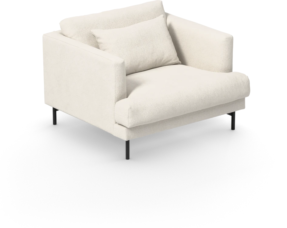 Harper - Fåtölj, 80 cm - Vit