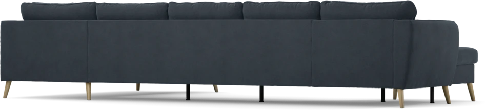 County - 4-sits soffa med schäslong vänster och divan höger - Blå