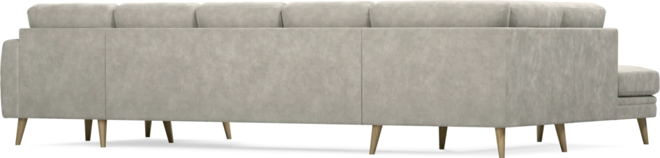 Eden - 3-sits soffa med divan vänster och schäslong höger - Grå