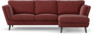 Madison - 2-sits soffa med schäslong höger - Rosa
