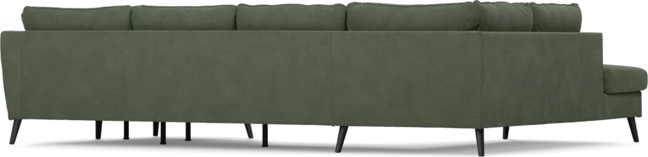 County - 3-sits soffa med divan vänster och schäslong höger - Grön