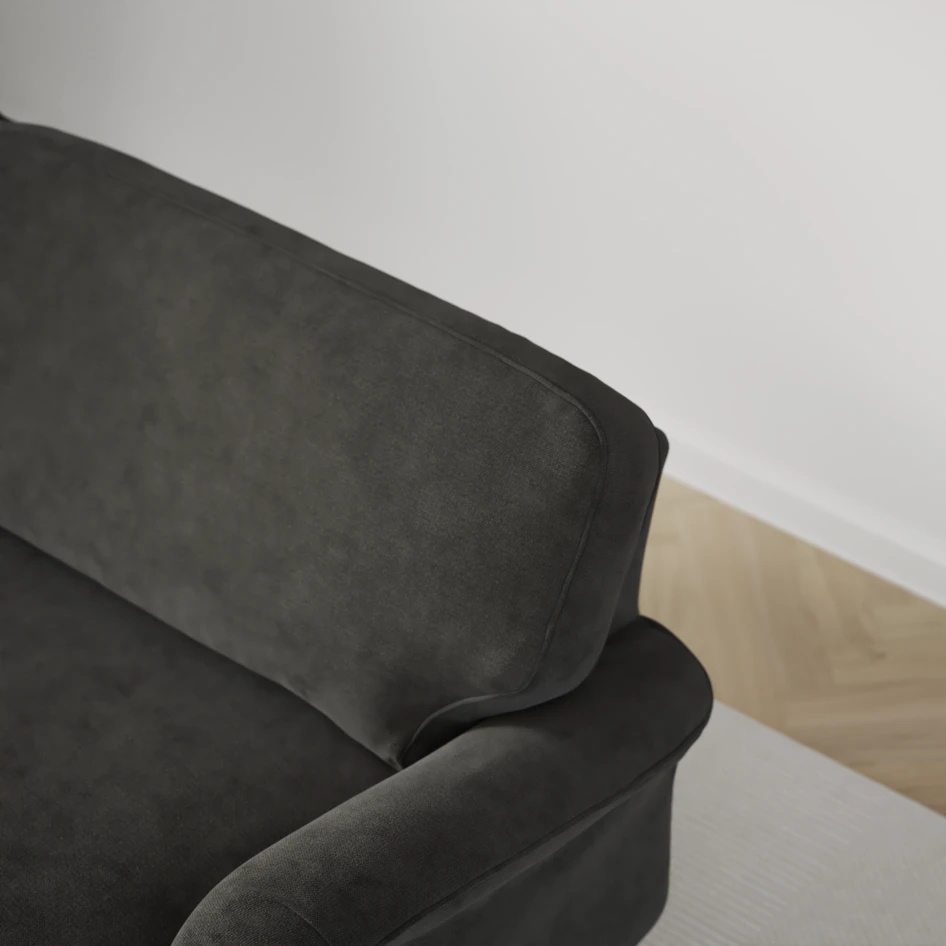 Oxford - 3-sits soffa svängd - Grå