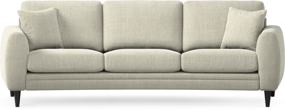 Eden - 3-sits soffa svängd - Beige