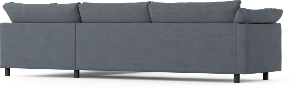 Cherrie - 3-sits soffa med divan höger, fast klädsel - Blå