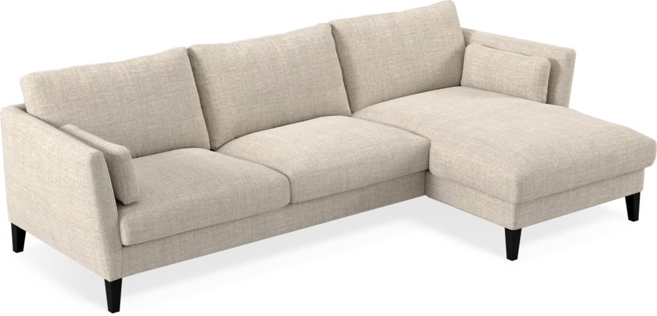 Winston - 3-sits soffa med schäslong, vändbar - Beige