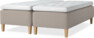 Delux Dream - Ramsäng, dubbelsäng med bäddmadrass - Beige
