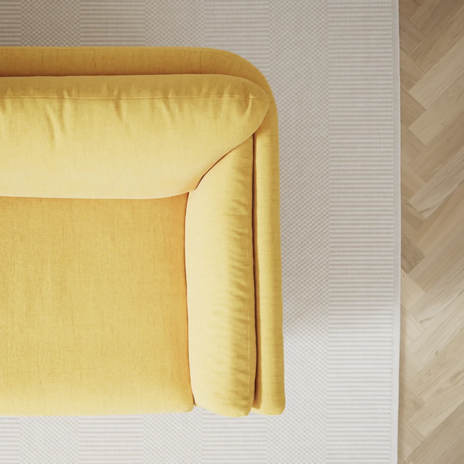 Madison Klädsel - Klädsel till 3-sits soffa - Gul