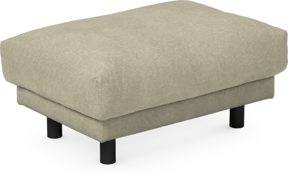 Cherrie - Fotpall 110, fast klädsel - Beige