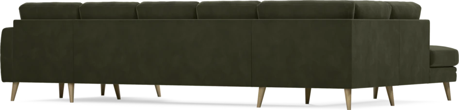 Eden - 3-sits soffa med divan vänster och schäslong höger - Grön