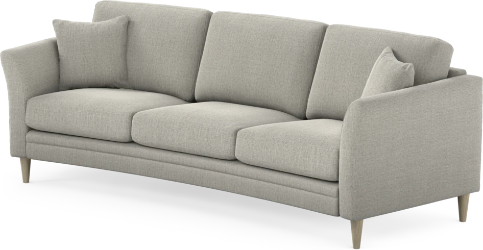Eden - 3-sits soffa svängd - Grå
