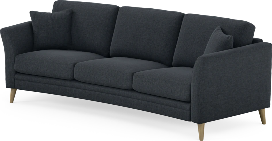 Eden - 3-sits soffa svängd - Blå