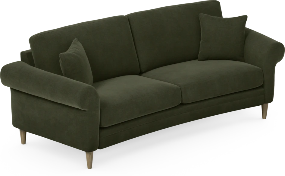 Eden - 2,5-sits soffa svängd - Grön