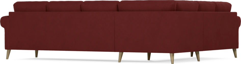Eden - Hörnsoffa, 2+3-sits - Röd