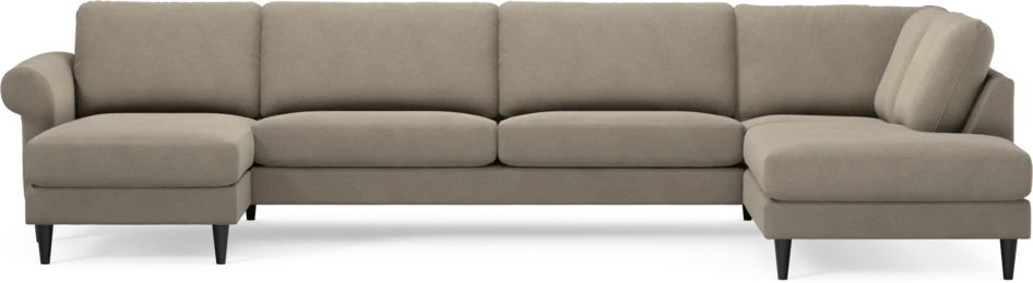 Bridge - 3-sits soffa med schäslong vänster och divan höger - Beige