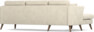 Eden - 2,5-sits soffa med schäslong - Beige