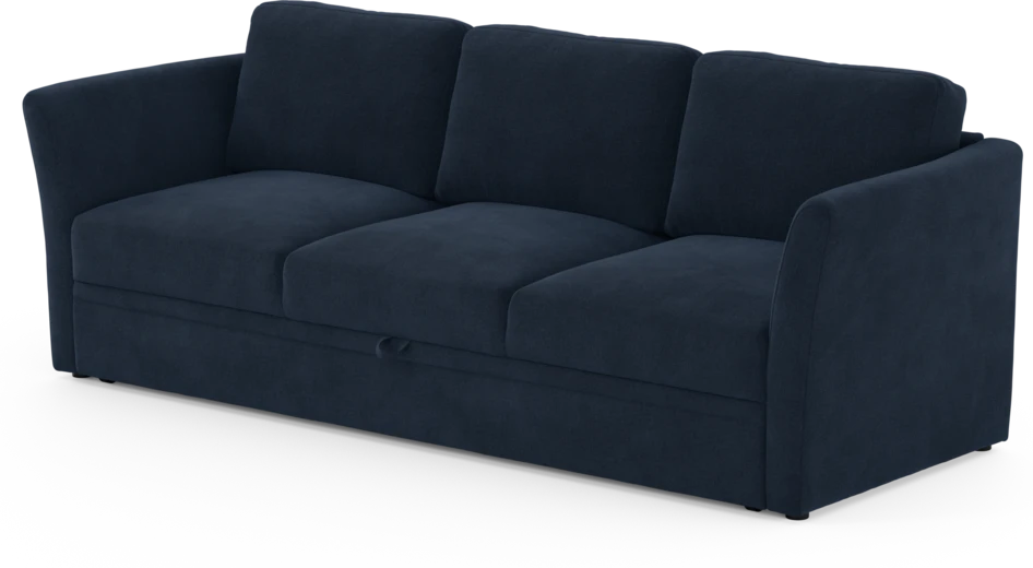 Öland - Bäddsoffa 3-sits, längsbäddad - Blå