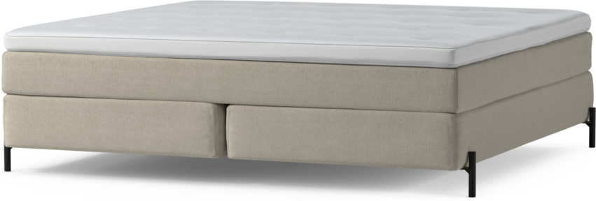 Delux Sense - Kontinentalsäng, dubbelsäng med bäddmadrass och sängben