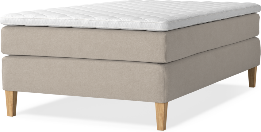 Delux Sense - Kontinentalsäng, enkelsäng 120 cm med bäddmadrass