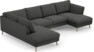 Madison Lux - 2-sits soffa med divan vänster och schäslong höger - Grå