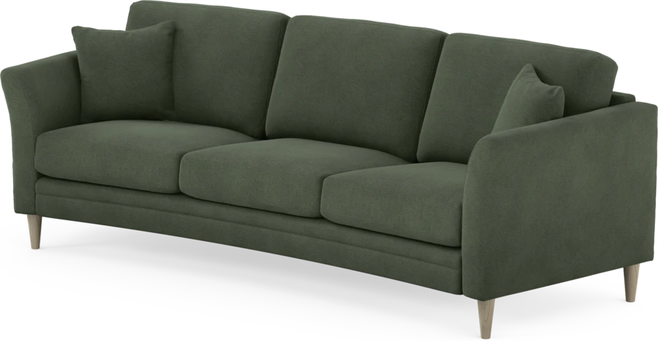 Eden - 3-sits soffa svängd - Grön