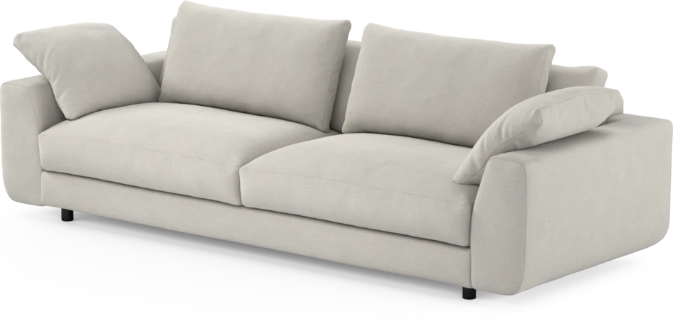 Amie - 4-sits soffa - Vit