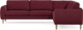Bridge - Hörnsoffa, 3+2-sits - Röd
