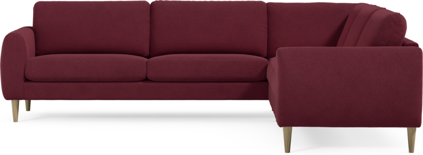 Bridge - Hörnsoffa, 3+2-sits - Röd