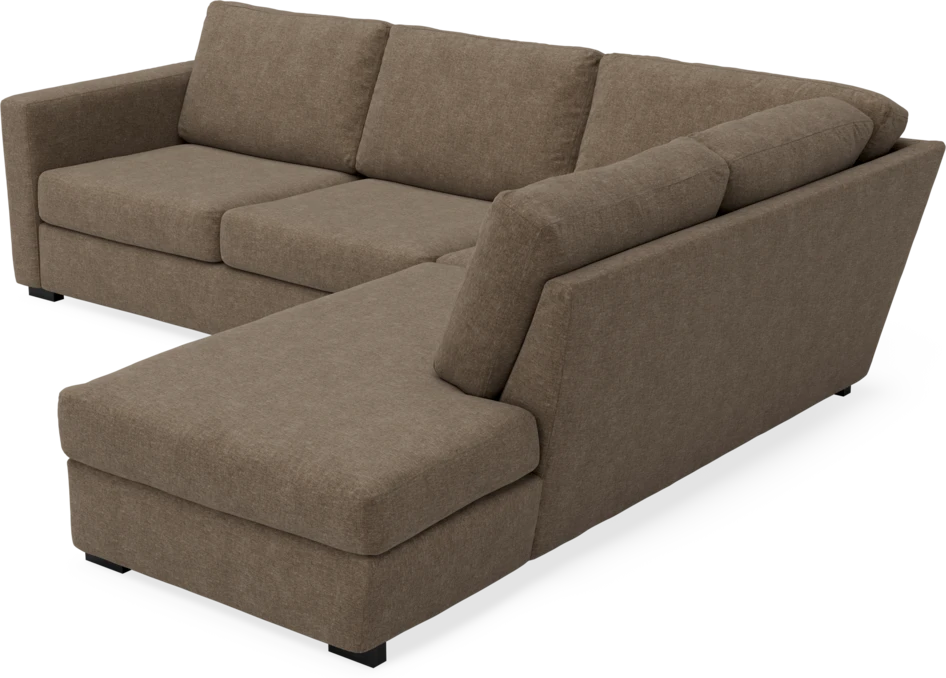 Friday - 2,5-sits soffa med divan höger - Brun
