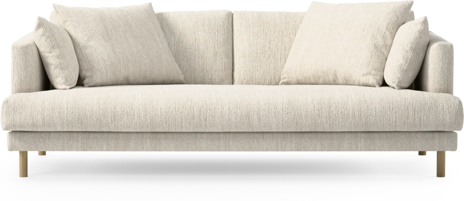 Harper - 3-sits soffa, hel dyna - Vit
