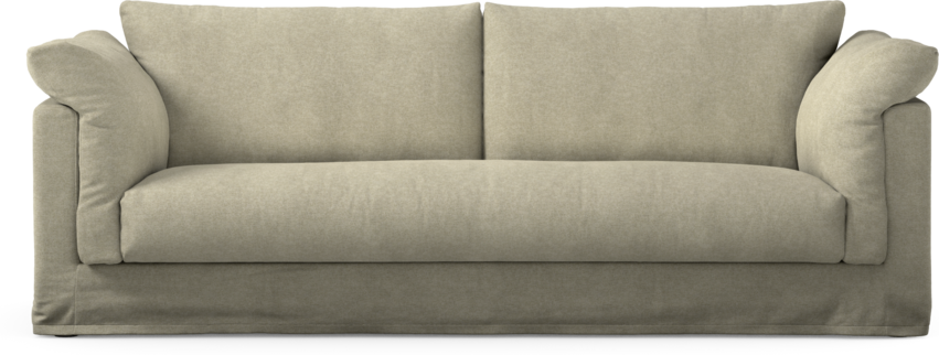 Cherrie - 3-sits soffa, hel dyna och kappa - Beige