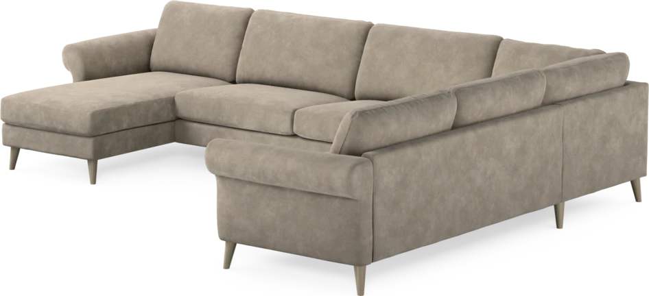 Bridge - Hörnsoffa, 3+2-sits med schäslong vänster - Beige