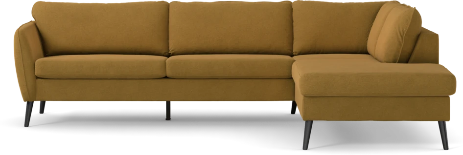 County - 2,5-sits soffa med divan höger - Gul