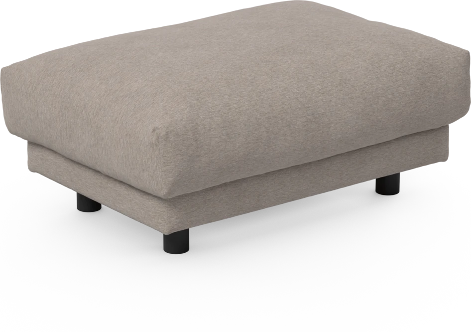 Cherrie - Fotpall 110, fast klädsel - Beige