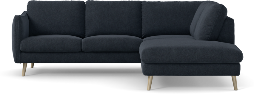 Madison - 2-sits soffa med divan höger - Blå